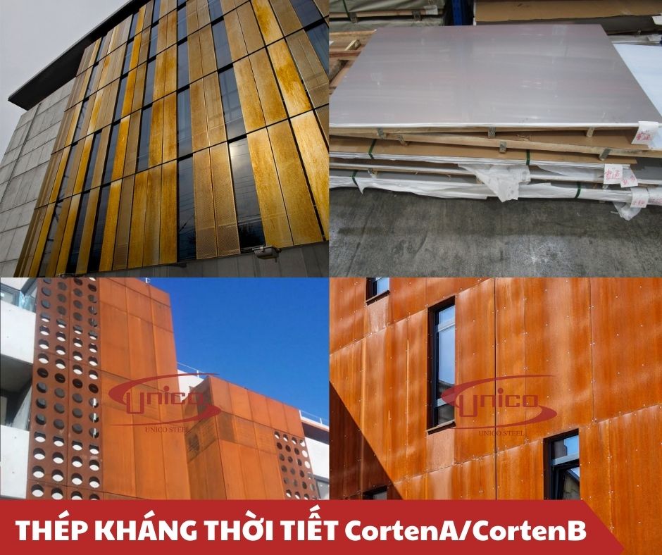 Thép Corten A/ Corten B (Thép kháng thời tiết) - Unico Steel